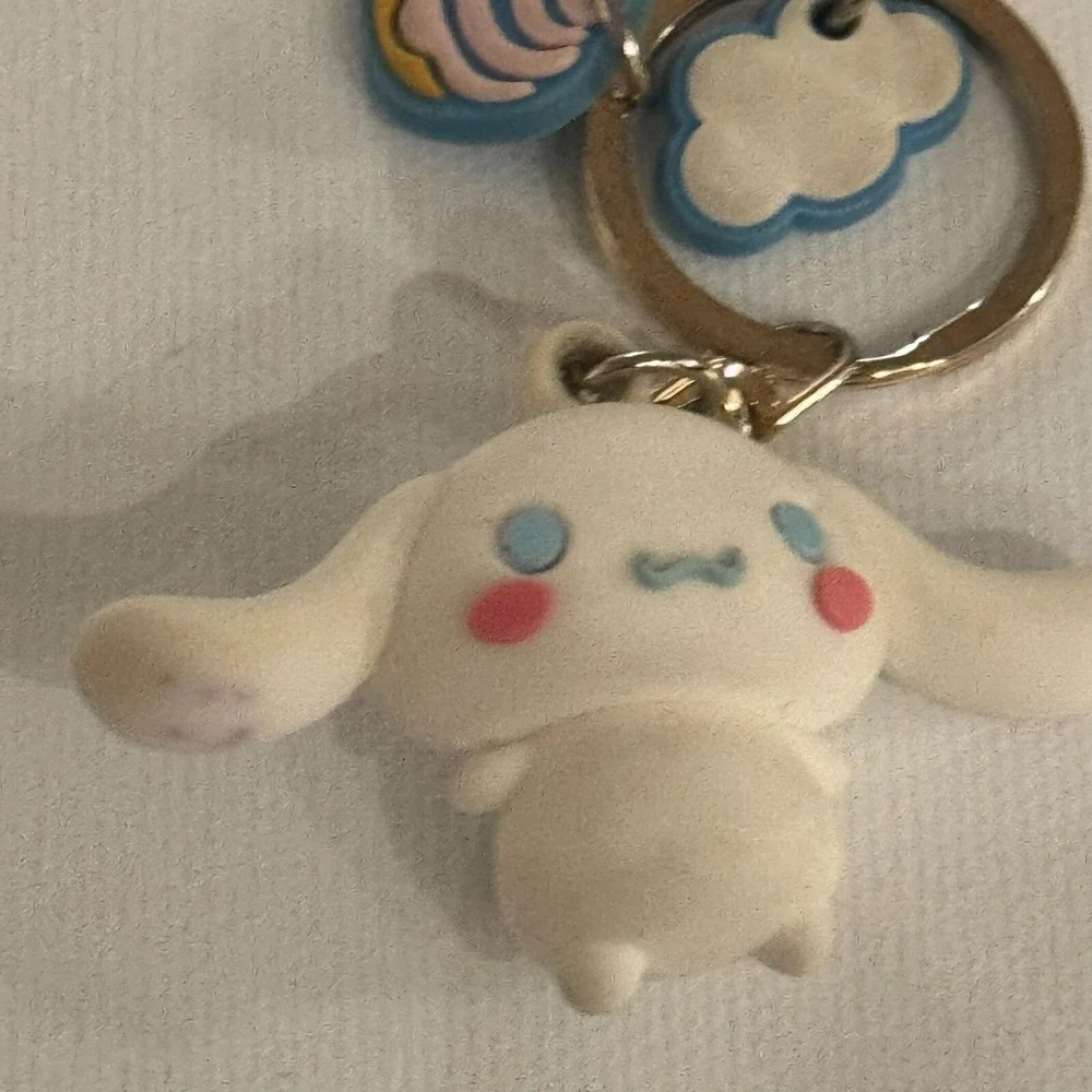 Hello Kitty Friends Cinnamon Roll Keychain Key Ring Collectible Bag Purse Fob